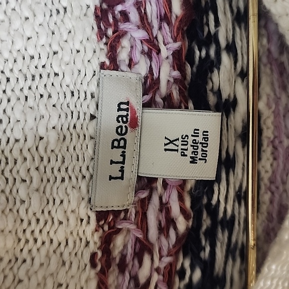 L.L.Bean Fair Isle Sweater Size 1X - Picture 3 of 6